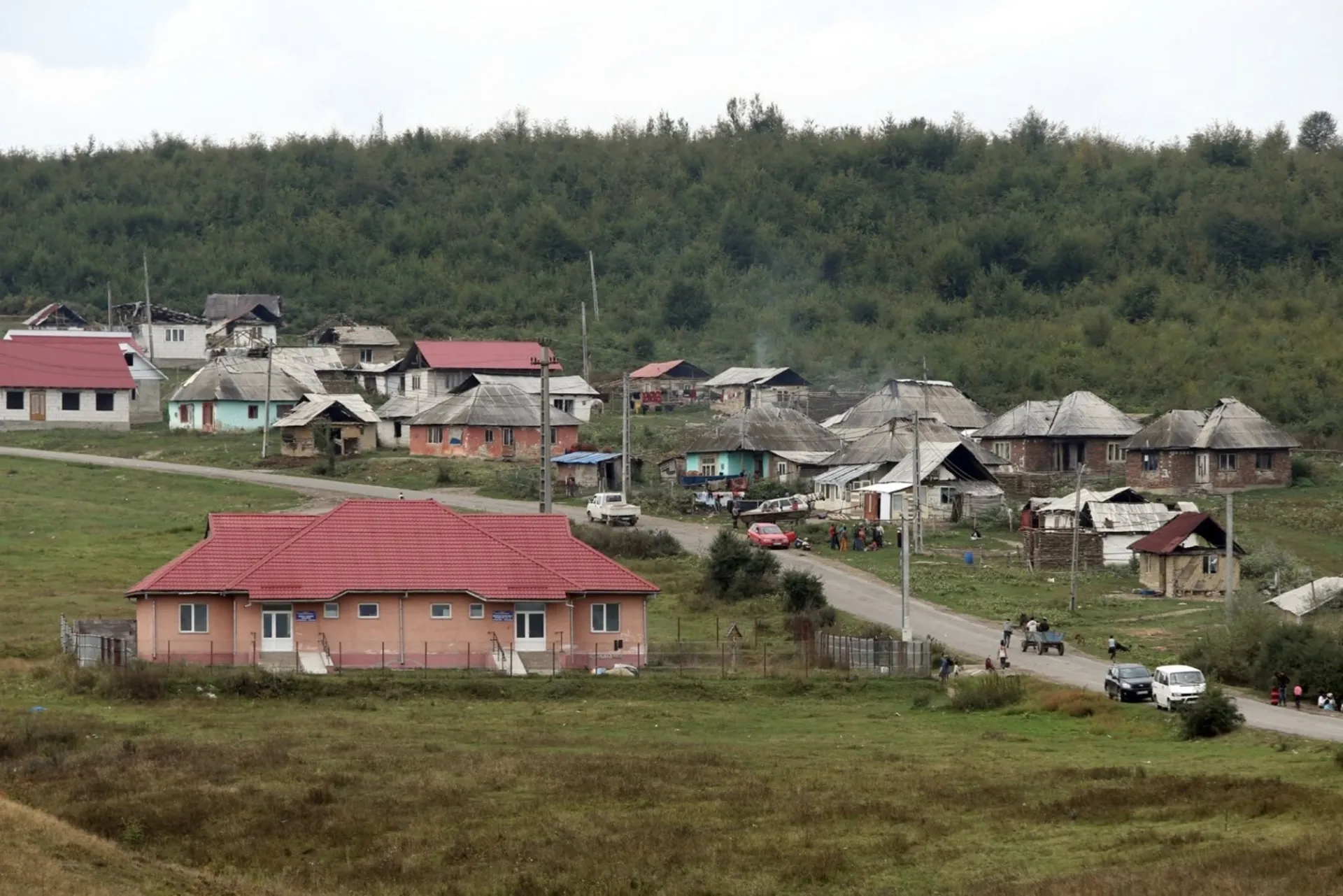 Satul Ponorâta văzut de sus